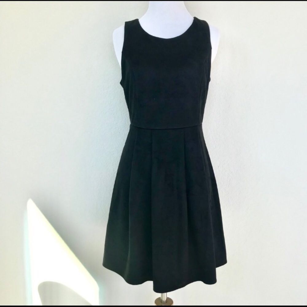 NWOT Ya Los Angeles Black Suede Dress